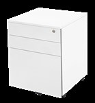 GO MOBILE PEDESTAL 3 DRAWER STEEL STORAGE