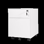 GO MOBILE PEDESTAL 2 DRAWER  STEEL