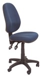 ERGONOMIC HIGH BACK OPERATOR CHAIR  NAVY BLUE FABRIC
