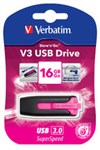 Verbatim 16GB Pink USB 30 Drive  Fast  Secure Storage