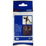 Brother 12mm Gold on Navy Ribbon Tape  4m