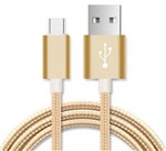 Astrotek 1m Micro USB Cable  Gold for Android Devices