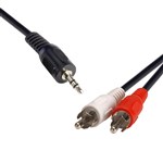 8Ware 15m 35mm to 2 RCA Stereo Audio Cable