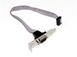 DB9 Serial Cable with Low Profile Bracket  30cm