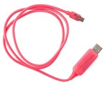 Astrotek 1m LED Micro USB Cable  Pink Auto ShutOff