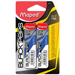 MAPED BLACK PEPS LEAD CASE REFILL HB PACK 2 07MM