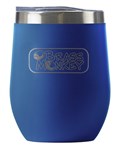 BRASS MONKEY 350ML INSULATED MUG W LID  BLUE