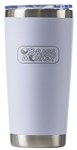 BRASS MONKEY 590ML INSULATED MUG WITH LID  WHITE