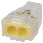 WAGO 2WAY PUSH WIRE CONNECTOR YELLOW 24A