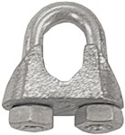 MRI GALVANIZED WIRE ROPE GRIP CLAMP 4MM  ECONOMICAL CABLE SECURITY
