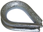 THIMBLE 12MM GALVANIZED FOR WIRE  ROPE SECURITY