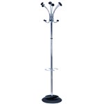 Alba Chromy Coat Rack  Stylish Chrome  Black