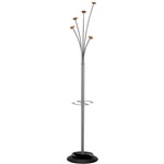 Alba Festival Coat Rack  Silver  Wood