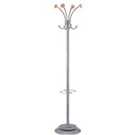 ALBA STILY Coat Rack Silver  Wood Style