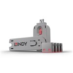 LINDY USB PORT BLOCKER KIT 4 LOCKS 1 KEY  DATA SECURITY