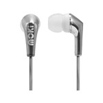MOKI METALLICS SILVER EARPHONES  CRISP INEAR AUDIO