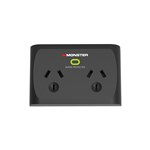 MONSTER 2PORT SURGE BLACK