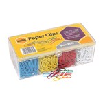 MBG PAPER CLIPS ASST COL BX800
