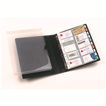 MARBIG BUSINESS CARD RING BINDER FILE 500 CAPACITY BLACK