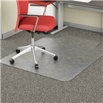 MARBIG CHAIRMAT KEYHOLE LOW PILE 1140MM X 1340MM