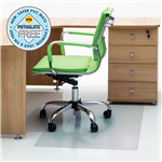 MARBIG ECONOMAT CHAIRMAT PVC KEYHOLE HARDFLOOR 910 X 1210MM