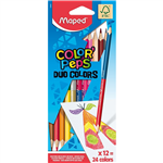 MAPED COLOR PEPS DUO COLOUR PENCILS PACK 11