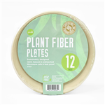 COMPOSTABLE PLATE GREENLID 266ML PLANT FIBER 12 PACK