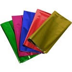 RAINBOW CELLOPHANE 500 X 750MM ASSORTED METALLIC PACK 25