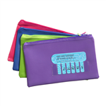 MARBIG NAME PENCIL CASE 225 X 140MM ASSORTED COLOUR