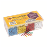 MARBIG COLOURED PAPER CLIPS BOX 800