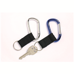REXEL ID CARABINER KEY RINGS BLUESILVER PACK 2