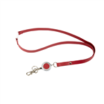 REXEL   ID LEATHERETTE LANYARD WITH BADGE BURGUNDY