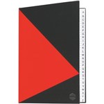 MARBIG NOTEBOOK FEINT RULED AZ INDEX HARD COVER CASEBOUND A5 100 LEAF BLACKRED