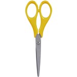 SCISSORS RIGHT HANDED STAINLESS STEEL 165MM YELLOW BLUE