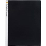 MARBIG DISPLAY BOOK NONREFILABLE INSERT COVER 40 POCKET A4 CLEARBLACK