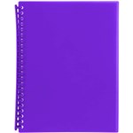 MARBIG DISPLAY BOOK REFILLABLE 20 POCKET A4 PURPLE