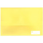 MARBIG POLYPICK DOCUMENT WALLET FOOLSCAP YELLOW