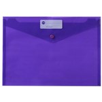 MARBIG DOCULOPE WALLET BUTTON CLOSURE A4 PURPLE