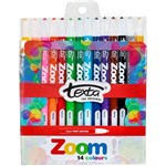 TEXTA ZOOM TWIST CRAYONS WITH GOLDSILVER PACK 14 ASSORTED