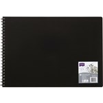 DERWENT ACADEMY VISUAL ART DIARY LANDSCAPE 120 PAGE A3 BLACK