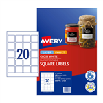 AV LBL SQUARE L7124 20UP PK10