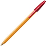 BIC CRISTAL BALLPOINT PENS FINE RED BOX 12