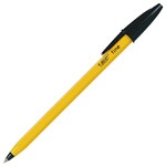 BIC CRISTAL BALLPOINT PENS FINE BLACK BOX 12