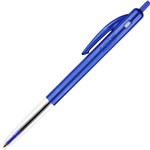 BIC CLIC BALLPOINT PEN RETRACTABLE MEDIUM BLUE BOX 10