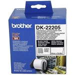 BROTHER DK22205 CONTINUOUS PAPER LABEL ROLL 62MM X 3048M WHITE