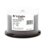 VERBATIM DVDR 47GB 50PK WHITE WIDE INKJET 16X