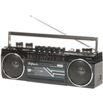 BOOM BOX WITH CASSETTE BLUETOOTH AND AMFM RADIO