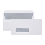 CUMBERLAND SELF SEAL WINDOW SECRETIVE ENVELOPE 80GSM DL 110X220MM WHITE BOX500