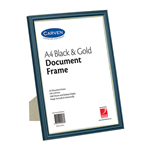 CARVEN DOCUMENT FRAME BLACKGOLD A4