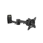 1327 INCH LCD MONITOR SWING ARM WALL BRKT TILTSWIVELROTATE SPIRITLVL ANTITHEFT 15KG